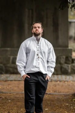 Shop Leonardo Carbone Schnürhemd 