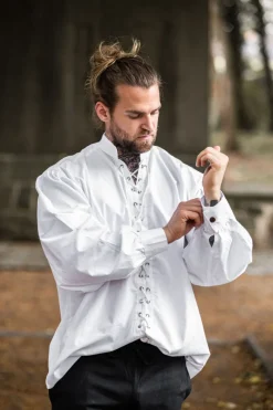 Shop Leonardo Carbone Schnürhemd 