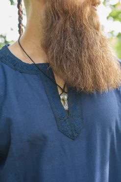 Outlet Leonardo Carbone Tunika mit Bordüre 