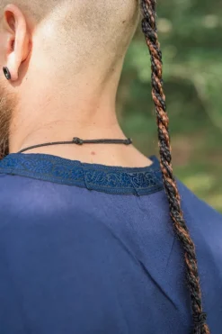 Outlet Leonardo Carbone Tunika mit Bordüre 