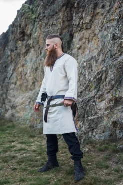 Store Leonardo Carbone Tunika mit Bordüre 