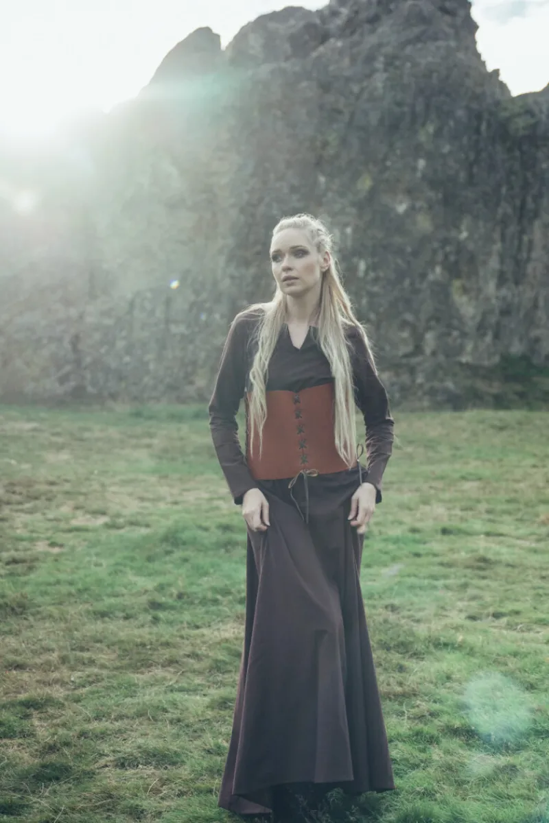 Hot Leonardo Carbone Unterkleid "Lina" Dunkelbraun
