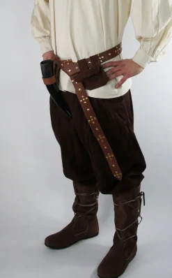 Store Leonardo Carbone Weite Mittelalter-Hose "Eckart" Braun