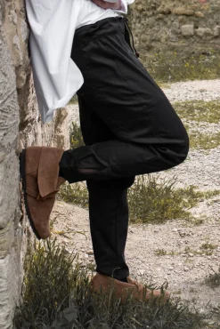 Shop Leonardo Carbone Weite Mittelalter-Hose 