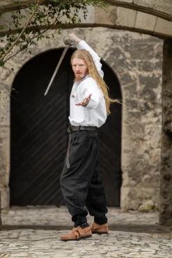 Shop Leonardo Carbone Weite Mittelalter-Hose 