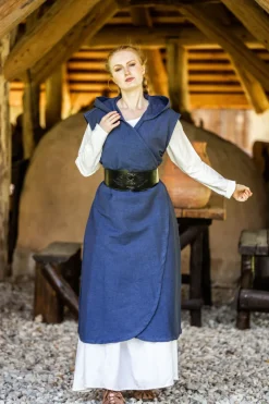 Best Leonardo Carbone Wickelkleid "Gerlin" Blau