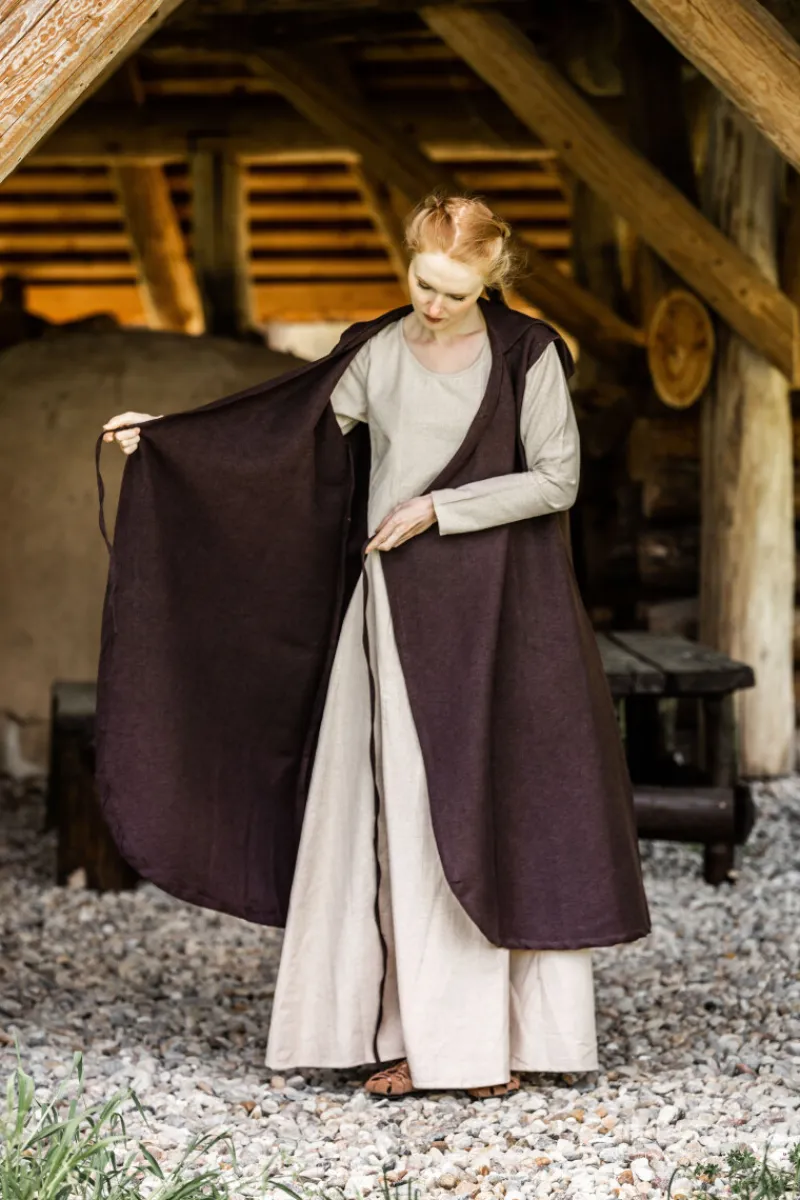 Outlet Leonardo Carbone Wickelkleid "Gerlin" Dunkelbraun