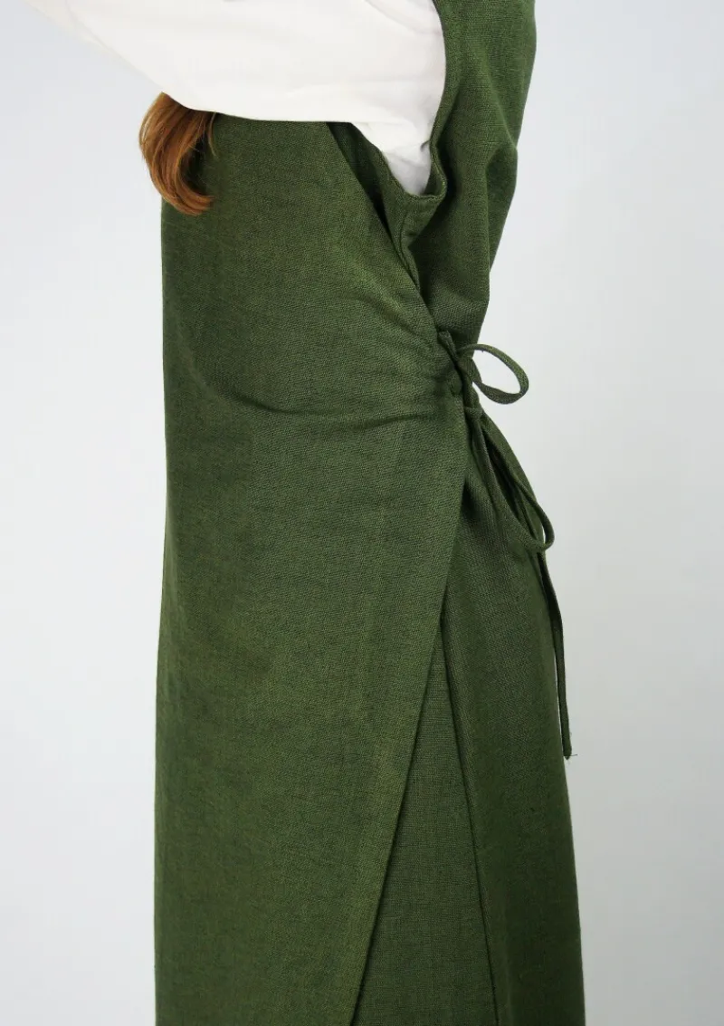 Discount Leonardo Carbone Wickelkleid "Gerlin" Grün