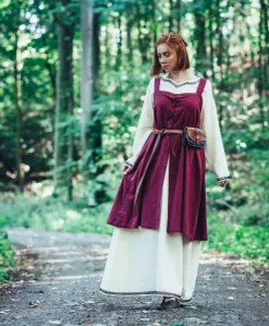 Shop Leonardo Carbone Wikinger Überkleid "Inka" Rot