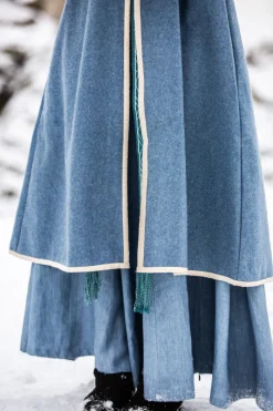 Discount Leonardo Carbone Wikinger Birka Mantel Skadi Taubenblau