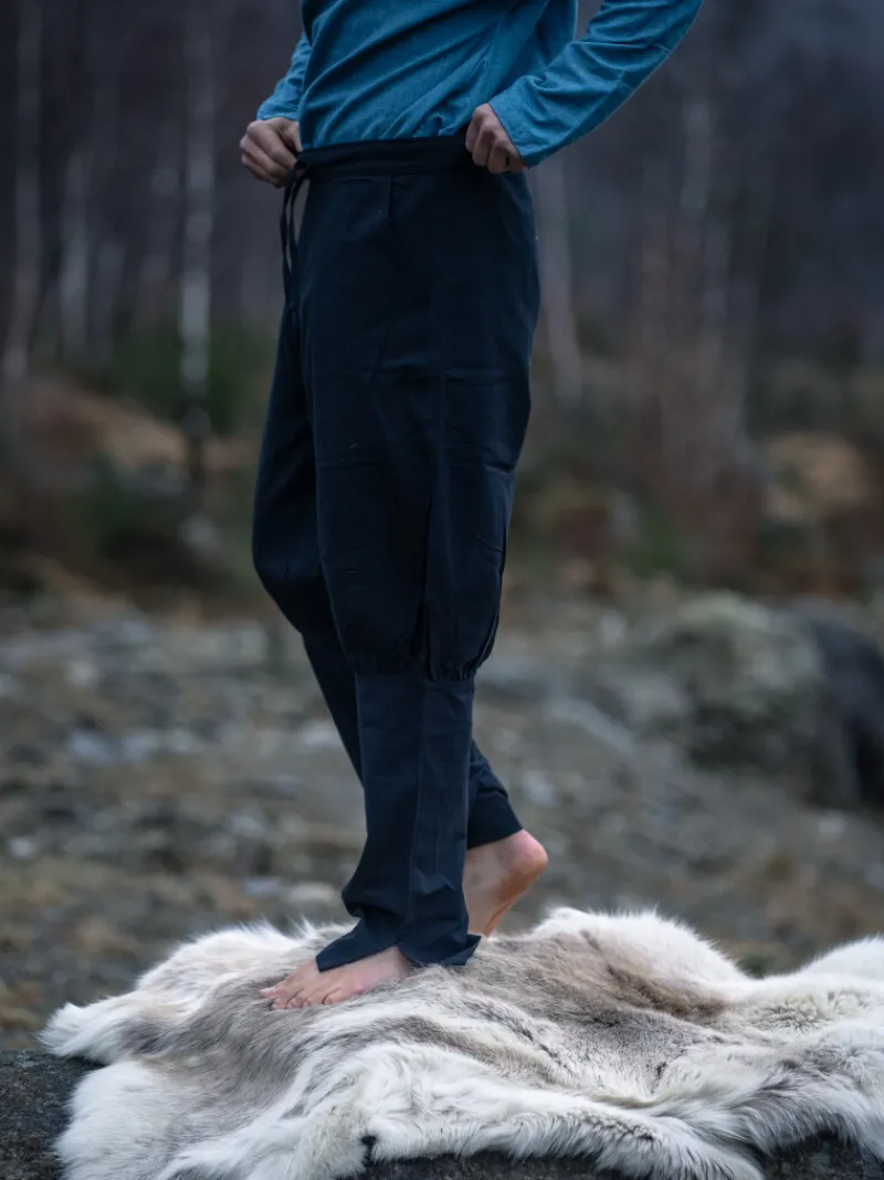 Online Leonardo Carbone Wikinger Hose Rushose "Kjell" Schwarz