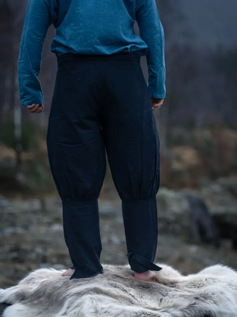Online Leonardo Carbone Wikinger Hose Rushose "Kjell" Schwarz