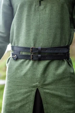 Outlet Leonardo Carbone Wikinger Leder Doppelgürtel 