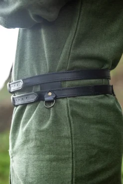 Outlet Leonardo Carbone Wikinger Leder Doppelgürtel 