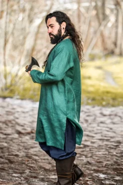 Fashion Leonardo Carbone Wikinger Leinentunika 