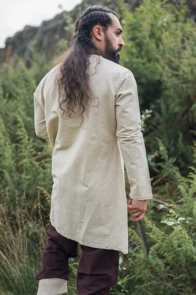 Fashion Leonardo Carbone Wikinger Leinentunika "Ragnar" Natur