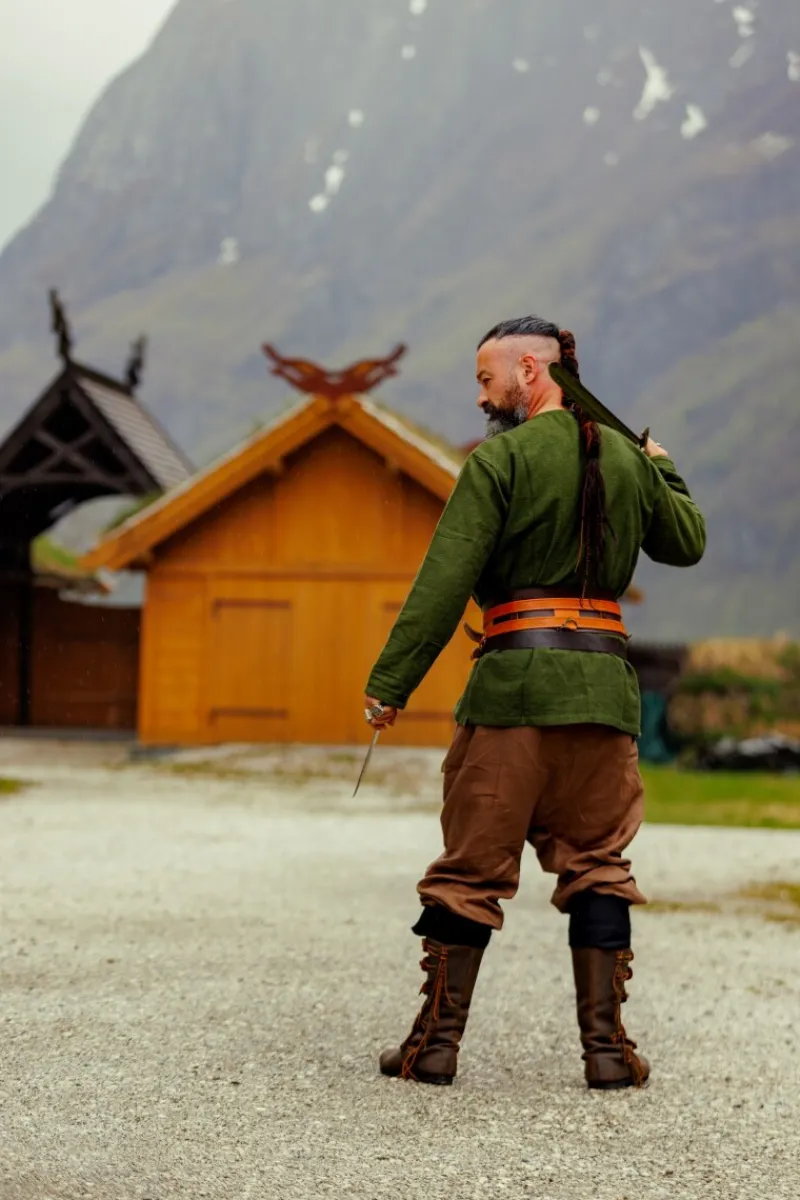 Online Leonardo Carbone Wikinger Rushose Leinen "Wodan" Braun
