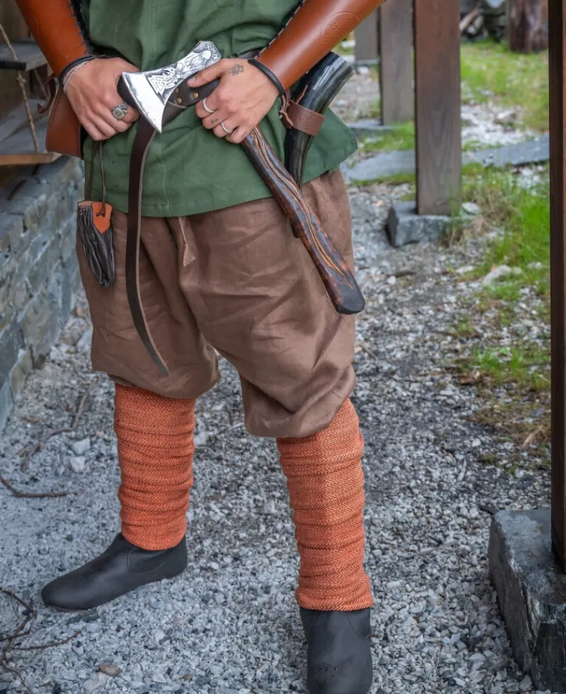 Online Leonardo Carbone Wikinger Rushose Leinen "Wodan" Braun