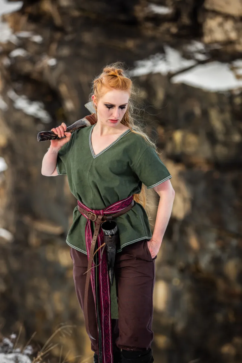 Sale Leonardo Carbone Wikinger Tunika Damen "Matilda" Grün