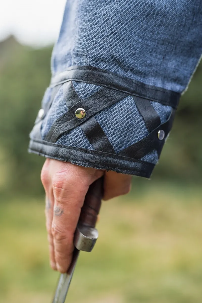 Fashion Leonardo Carbone Wikinger Tunika "Erik" Blaugrau