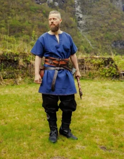 Flash Sale Leonardo Carbone Wikinger Tunika kurzarm "Theobald" Blau