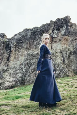 Best Leonardo Carbone Wikinger Unterkleid Baumwolle "Valdis" Midnight Blue
