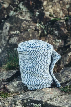 Store Leonardo Carbone Wikinger Wadenwickel "Sindri" Fischgrät Blau Blau Fischgrät