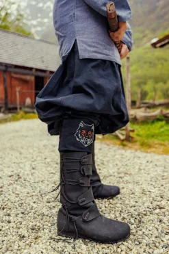 Discount Leonardo Carbone Wikinger Wadenwickel Wolle "Fenrir" Schwarz