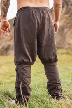 New Leonardo Carbone Wikingerhose mit Beinschnürung "Magnus" Braun