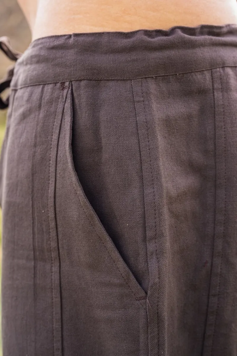 New Leonardo Carbone Wikingerhose mit Beinschnürung "Magnus" Braun