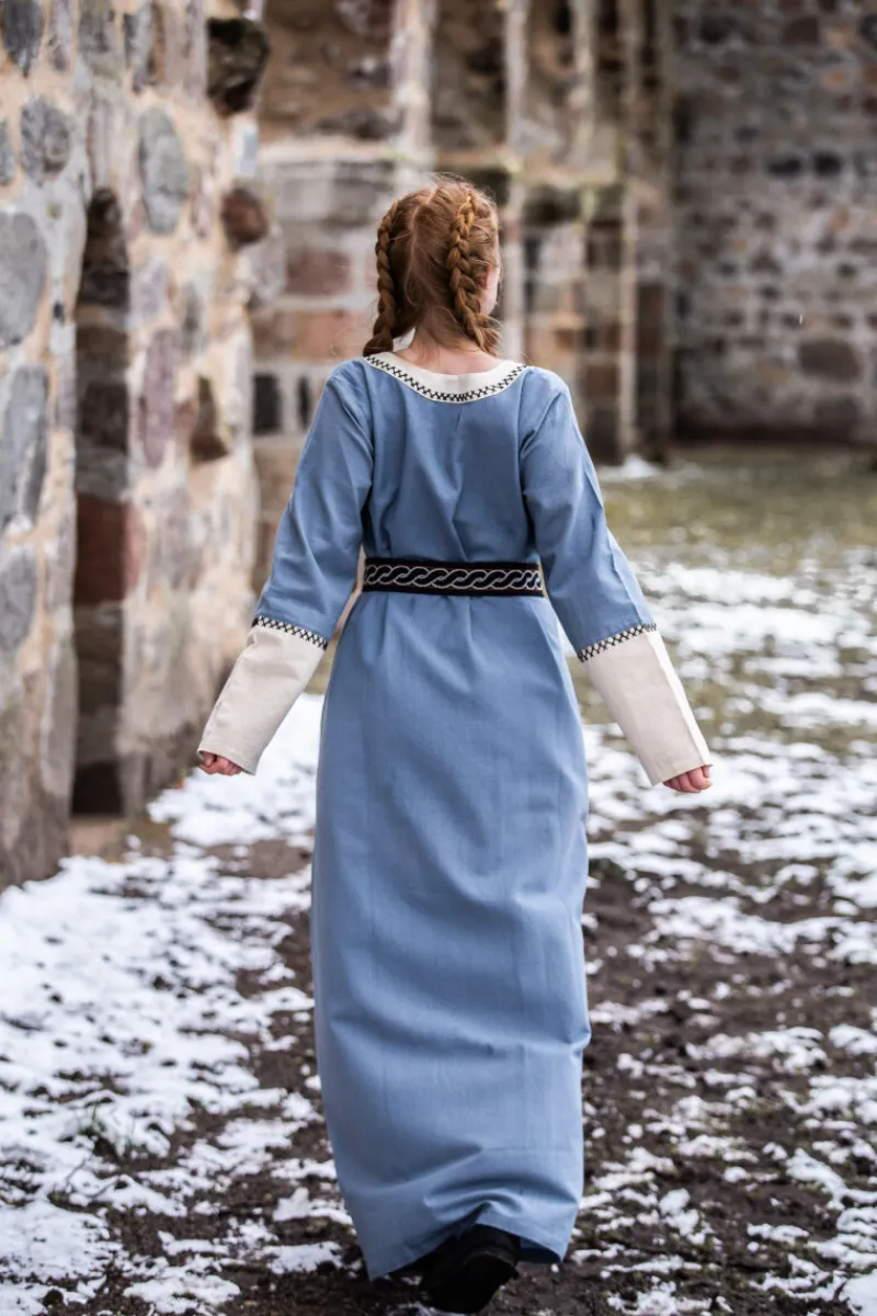 Fashion Leonardo Carbone Wikingerkleid "Freya" Taubenblau