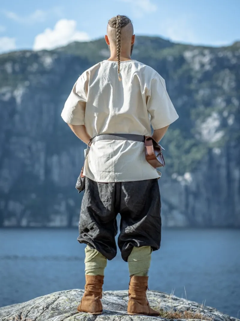 Discount Leonardo Carbone Wikinger-Kurzarmtunika "Olaf" Natur