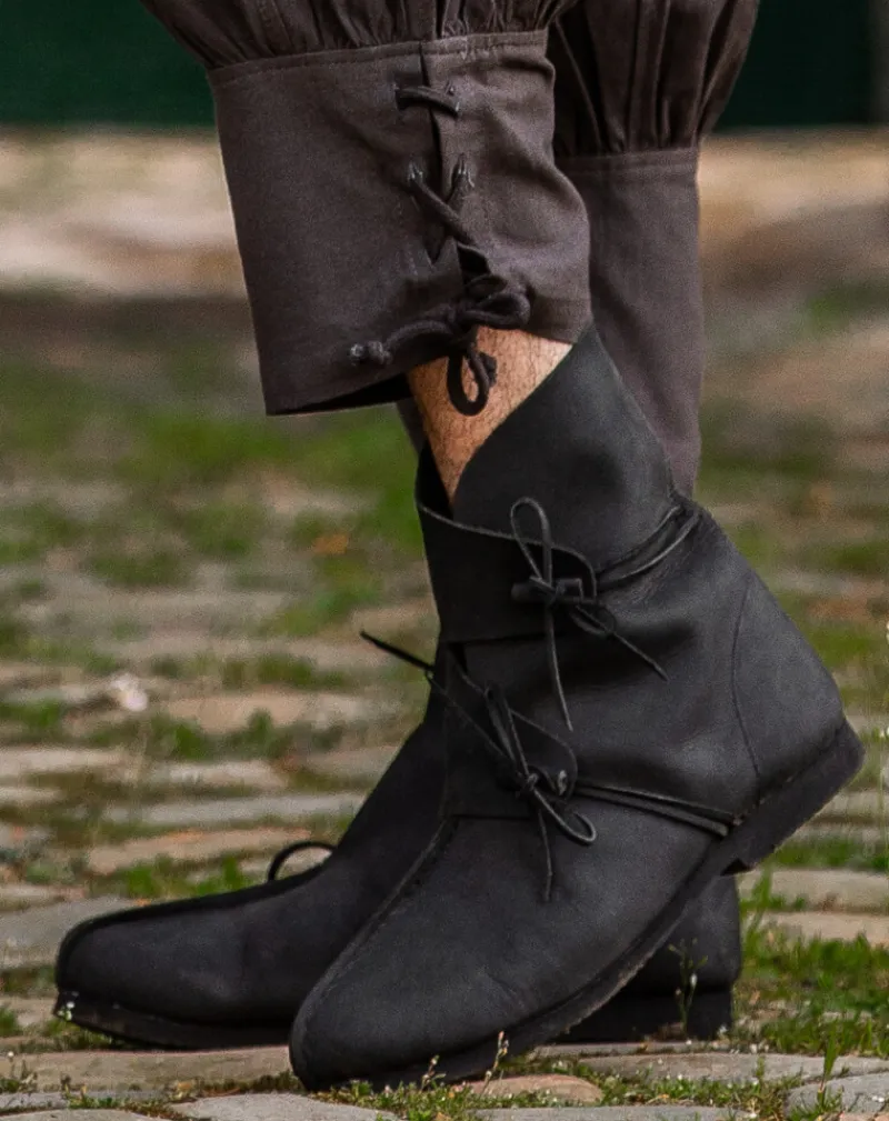 Cheap Leonardo Carbone Wikingerstiefel "Joar" Schwarz