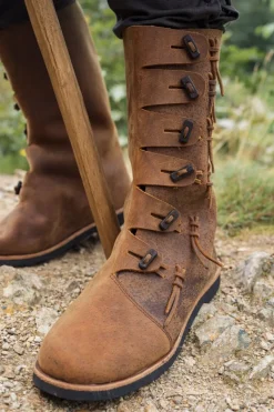 Cheap Leonardo Carbone Wikingerstiefel "Odin" Braun
