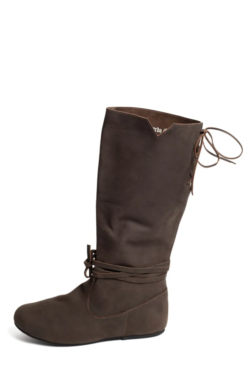 Online Leonardo Carbone Wikingerstiefel "Ole" aus Nubukleder Braun