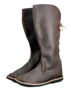 Discount Leonardo Carbone Wikingerstiefel "Tyra" Braun