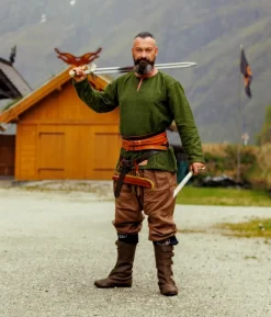 Best Sale Leonardo Carbone Wikingertunika "Ivar" Grün