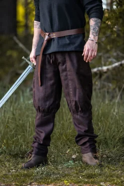 Hot Leonardo Carbone Wikinger-Wollhose "Jorgen" Braun