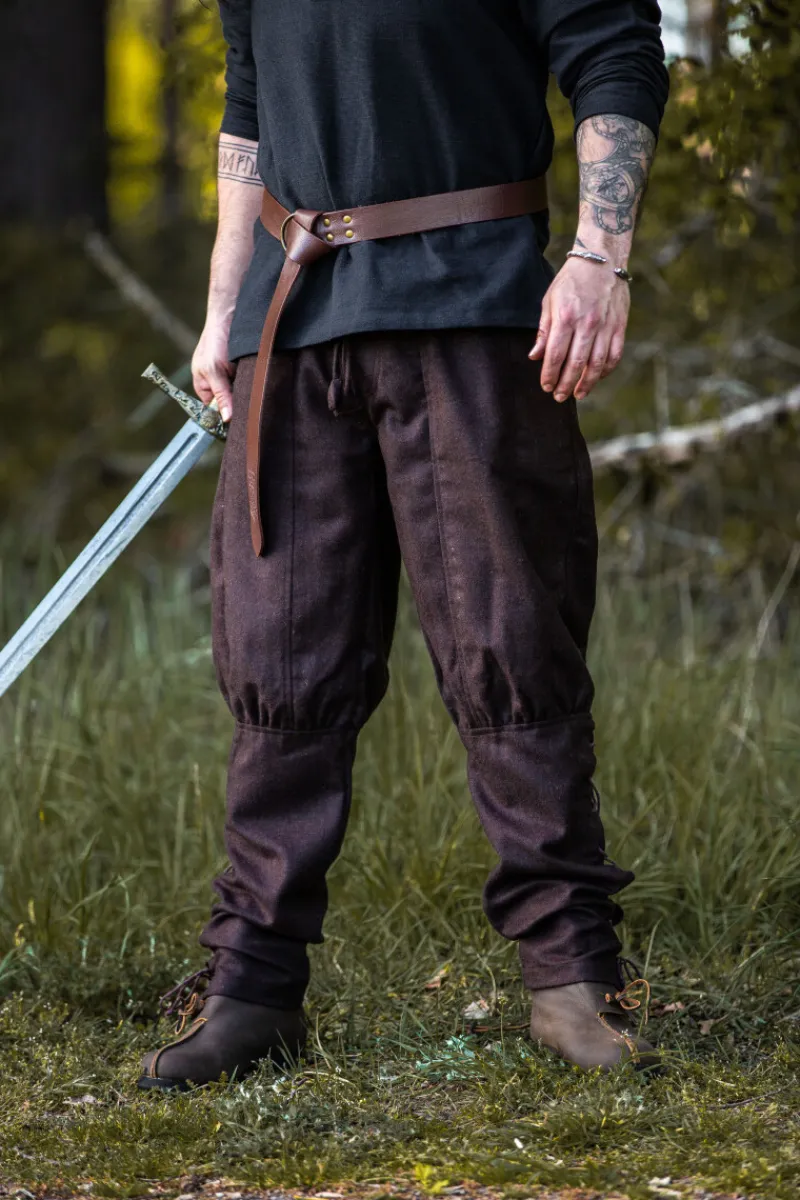 Hot Leonardo Carbone Wikinger-Wollhose "Jorgen" Braun
