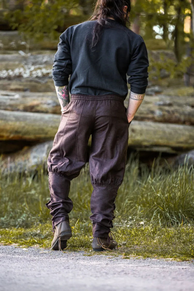Hot Leonardo Carbone Wikinger-Wollhose "Jorgen" Braun