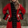 Clearance Leonardo Carbone Wollfilzhut Dreispitz "Hugo" Rot
