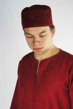 Shop Leonardo Carbone Wollfilzkappe "Hans" Rot
