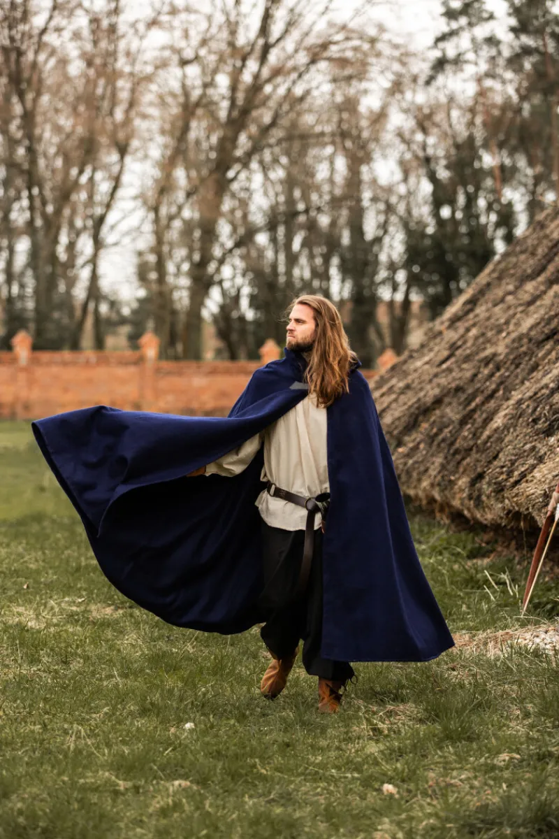 Flash Sale Leonardo Carbone Wollumhang mit Wolfsschließe "Tjark" Blau