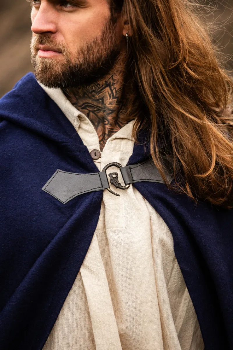Flash Sale Leonardo Carbone Wollumhang mit Wolfsschließe "Tjark" Blau