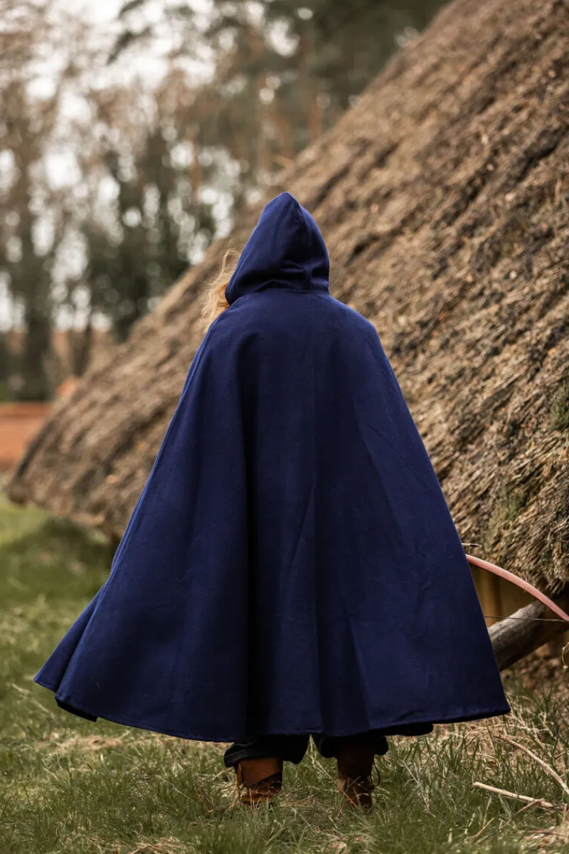 Flash Sale Leonardo Carbone Wollumhang mit Wolfsschließe "Tjark" Blau