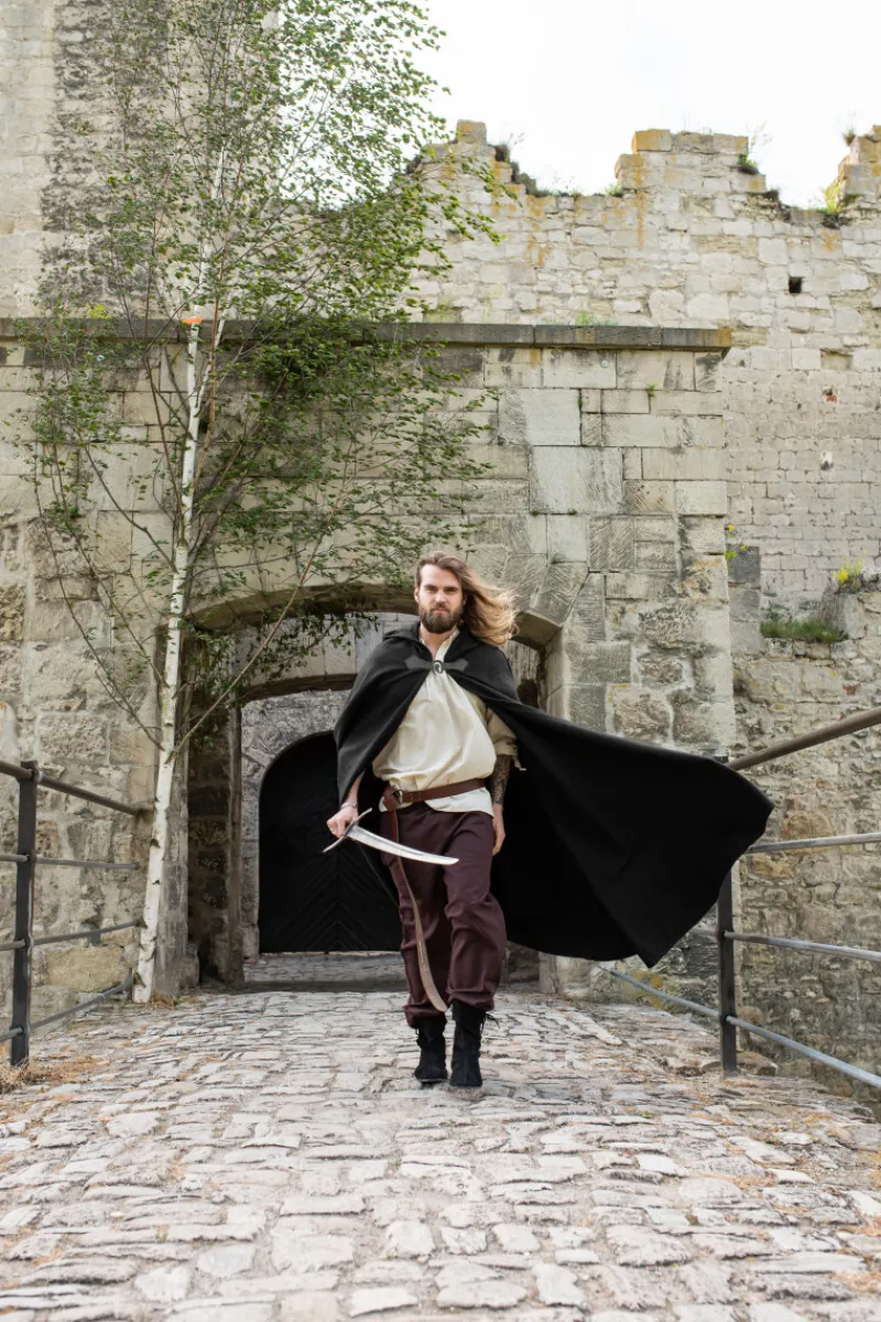 New Leonardo Carbone Wollumhang mit Wolfsschließe "Tjark" Schwarz